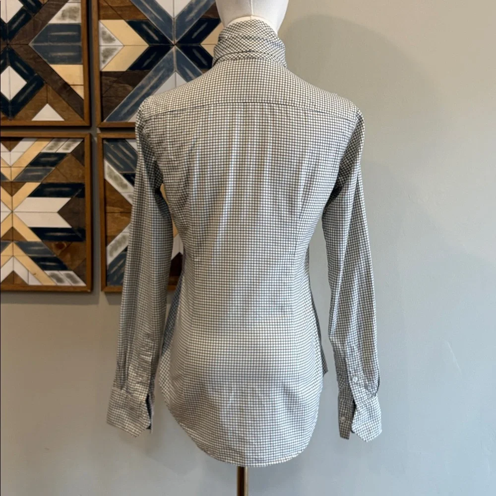 Vintage Ralph Lauren Button-Front Long Sleeve Top with Scarf size 2 Slim Fit - Picture 10 of 16